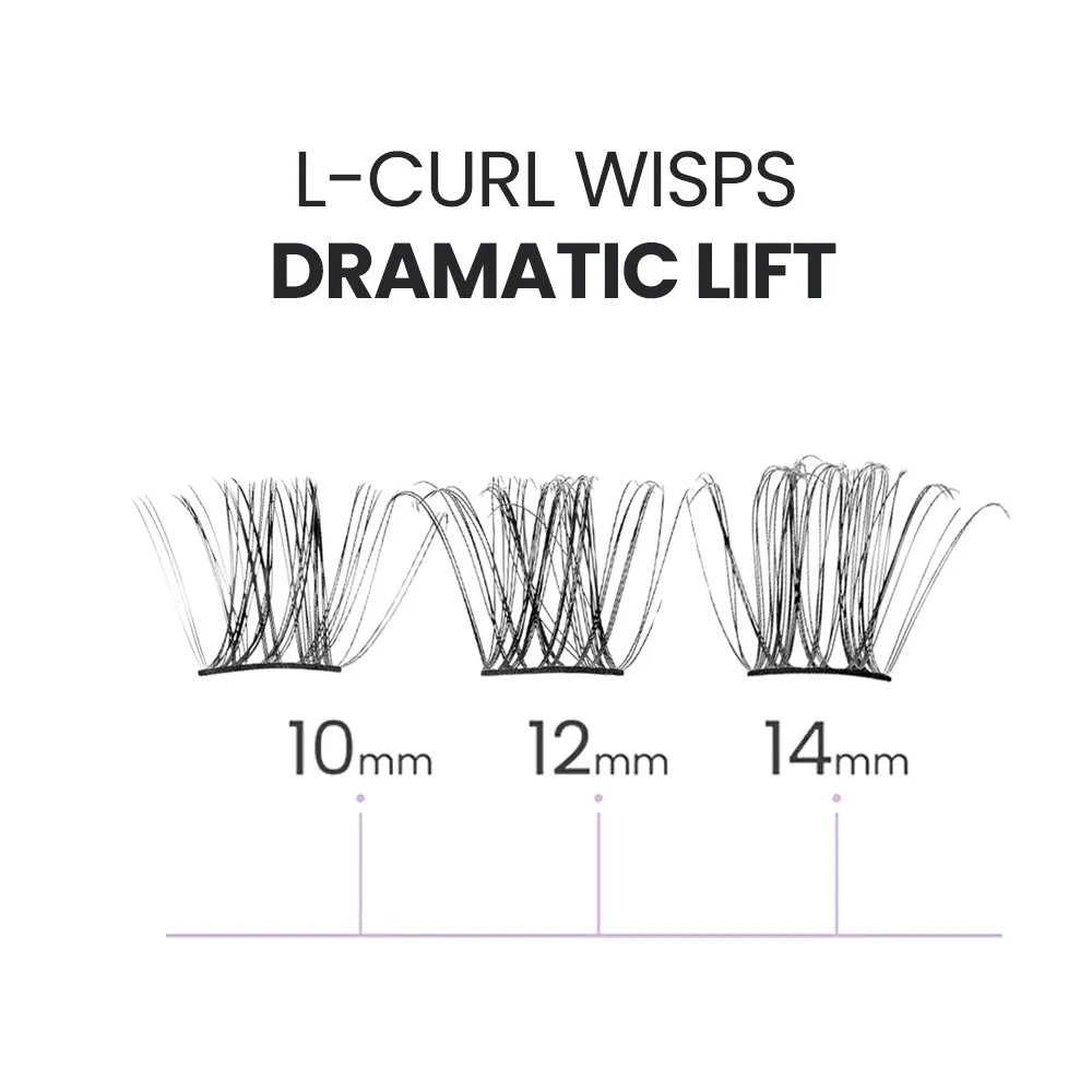 3 L-Curl Wisps _ Dramatic Lift